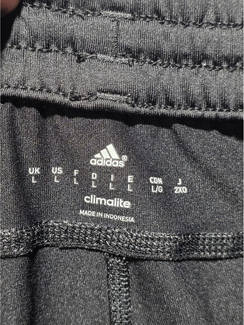 Adidas Climalite Mens Large Black Running Track Pants Zipper Ankle Style G80480